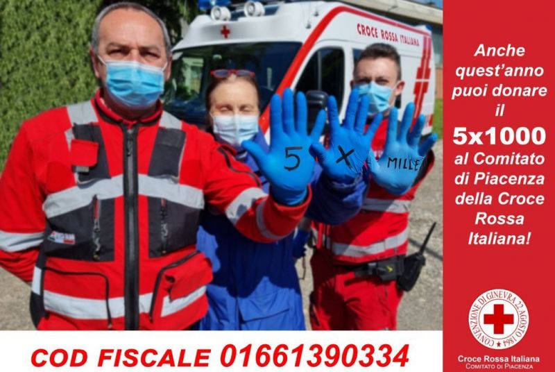 Il tuo 5X1000 a Croce Rossa - Sostienici - Croce Rossa Italiana - Comitato  di Piacenza Organizzazione di Volontariato - Piacenza